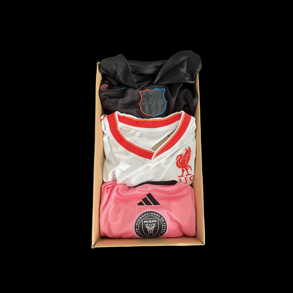 x3 FOOTBALL SHIRTS BOX